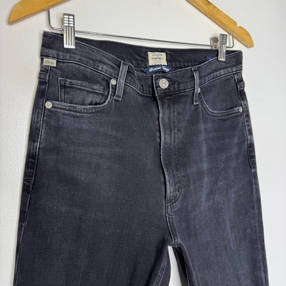 Citizens of humanity Georgia high-rise boot cut jeans Black Split Size 27 - Picture 6 of 8
